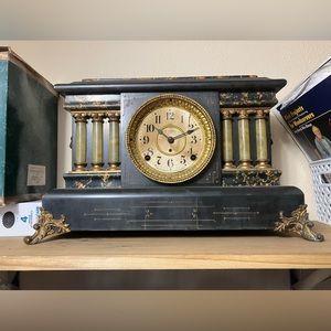 Antique Seth Thomas Mantle Clock, Patented 1880